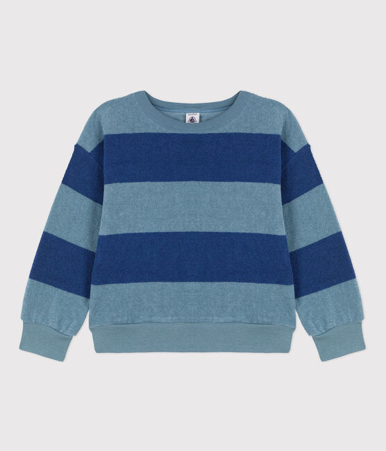 Sweatshirt en bouclette éponge enfant fille / garçon CREPUSCULE/ ROVER