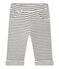 Pantalon bébé garçon rayé blanc MARSHMALLOW/noir CITY