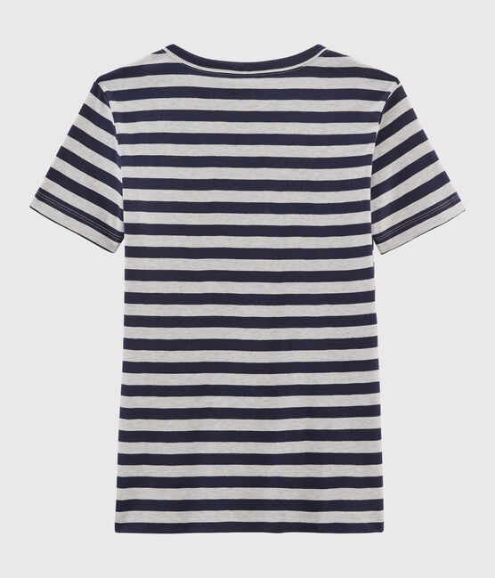 Tee shirt iconique femme bleu SMOKING/gris BELUGA