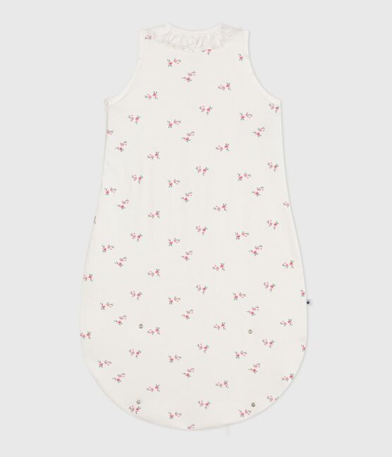 Gigoteuse bébé en coton imprimé fleuri TOG 1,5 blanc MARSHMALLOW/blanc MULTICO