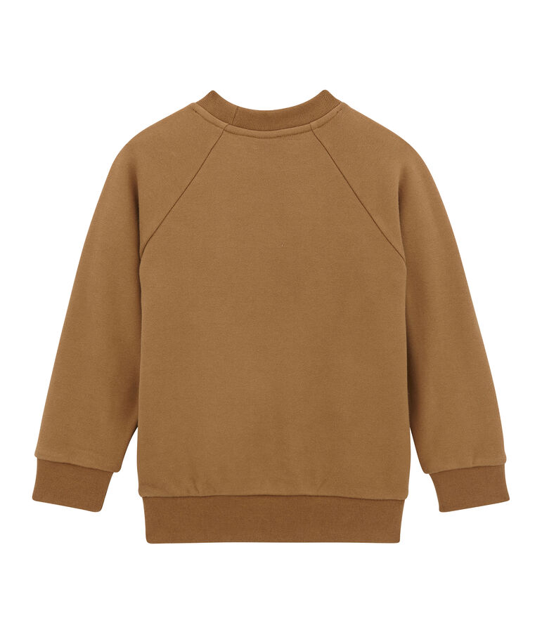 Sweat shirt enfant gar&ccedil;on marron