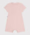 Combinaison courte en jersey léger bébé rose SALINE