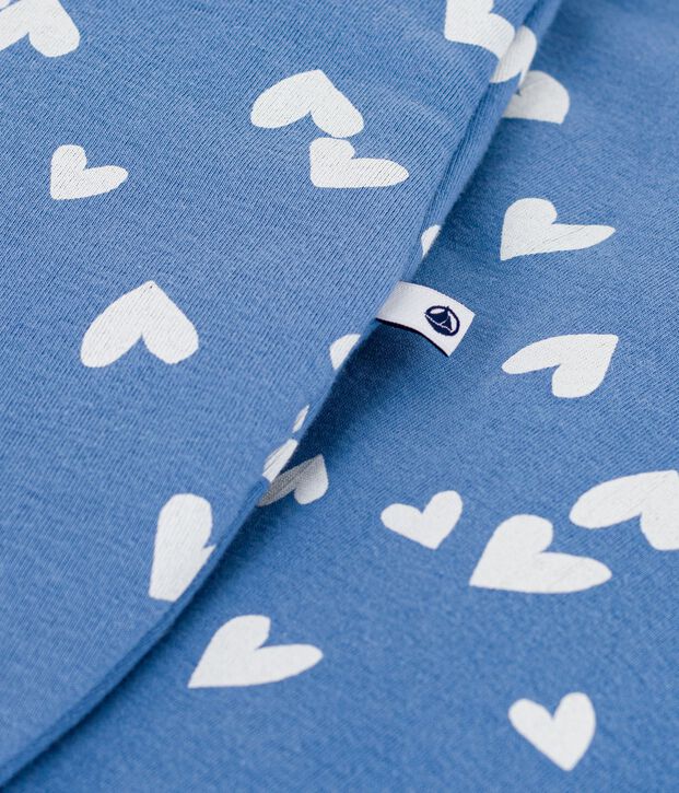 Gigoteuse b&eacute;b&eacute; en coton imprim&eacute; &agrave; c&oelig;urs TOG 2,5 bleu/blanc