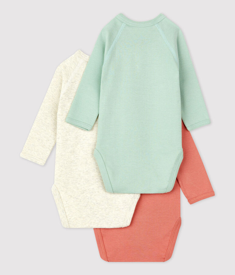 Lot de 3 bodies b&eacute;b&eacute; en coton biologique variante 1