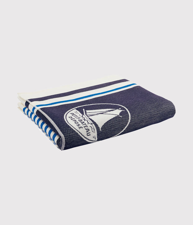 Fouta blanc/multicouleur