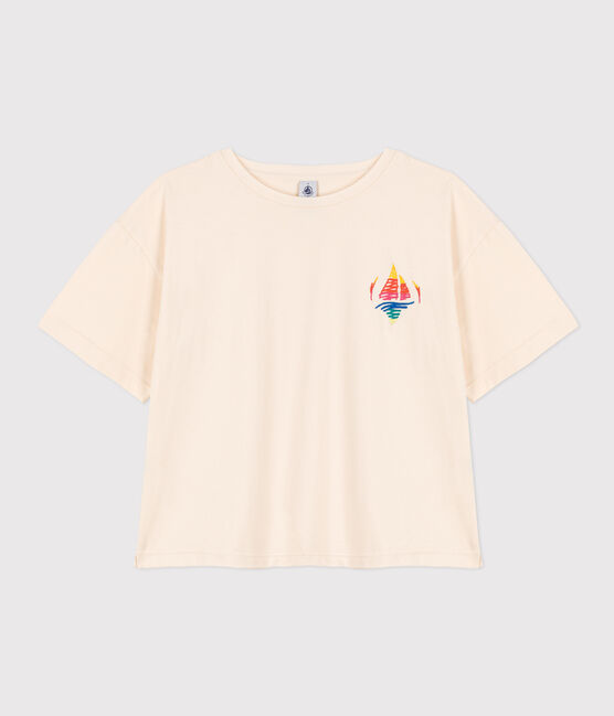 T-shirt LE BOXY en coton Femme écru AVALANCHE