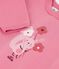 Sweatshirt b&eacute;b&eacute; en coton imprim&eacute; animalier rose