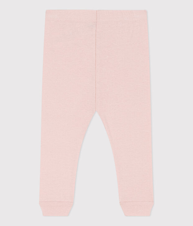 Legging en coton b&eacute;b&eacute; rose
