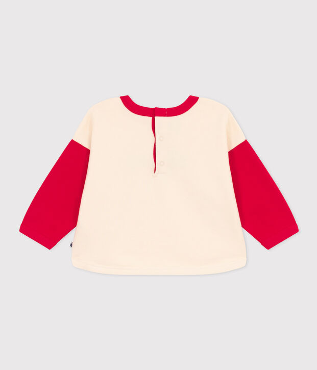 Sweatshirt en molleton imprim&eacute; b&eacute;b&eacute; &eacute;cru/CORIDA