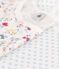 Lot de 2 pyjamas pois bleus et fleurs petite fille en coton variante 1