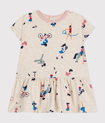 Robe manches courtes en jersey fin bébé