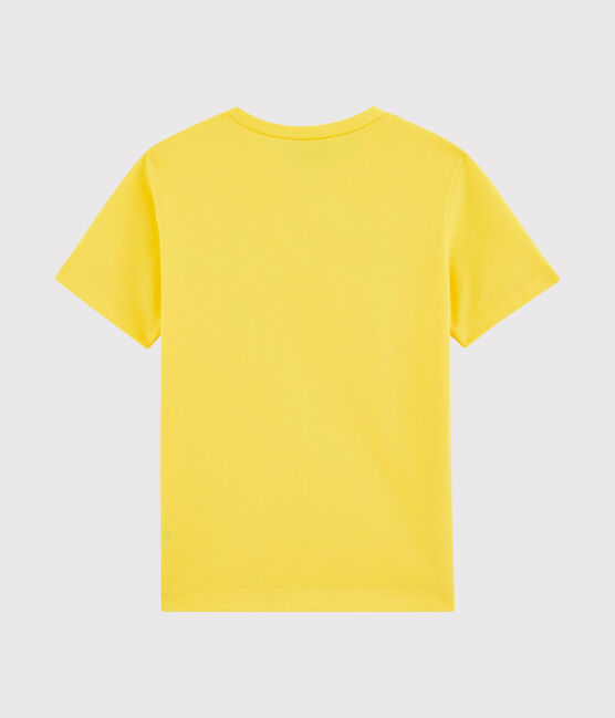 Tee-shirt enfant garcon jaune JAUNE
