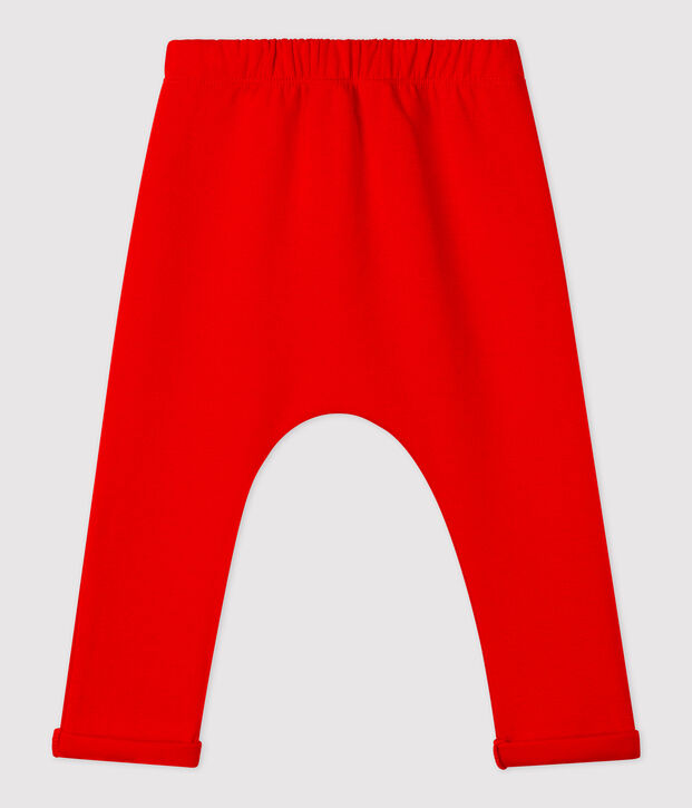 Pantalon en jersey &eacute;pais b&eacute;b&eacute; rouge