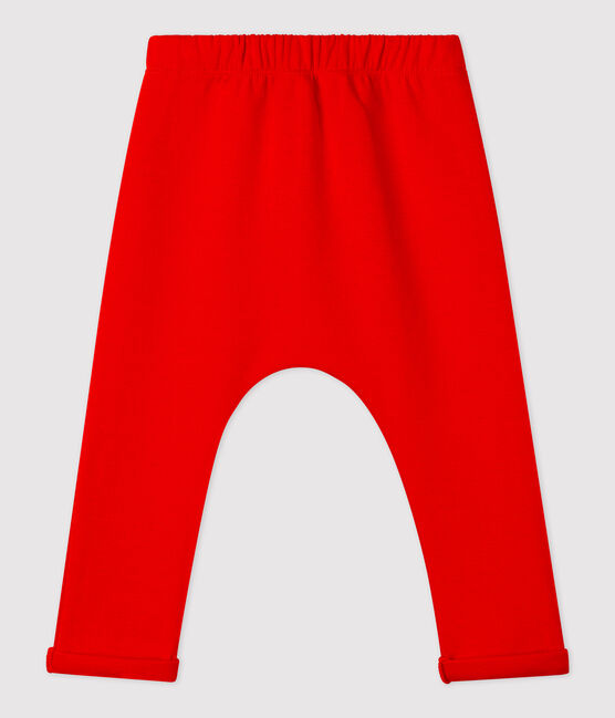 Pantalon en jersey épais bébé rouge PEPS