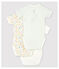 Lot de 3 bodies croisés manches courtes bébé en coton biologique variante 1