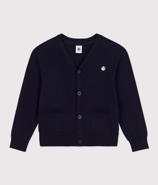 Cardigan en coton enfant garçon bleu SMOKING
