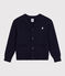 Cardigan en coton enfant garçon bleu SMOKING