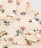 Robe manches longues en tubique bébé blanc AVALANCHE/ MULTICO