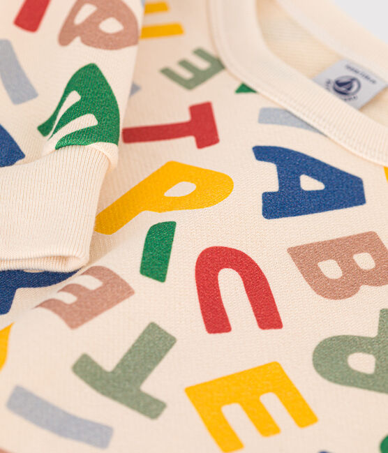 Sweatshirt en molleton enfant garçon blanc AVALANCHE/ MULTICO