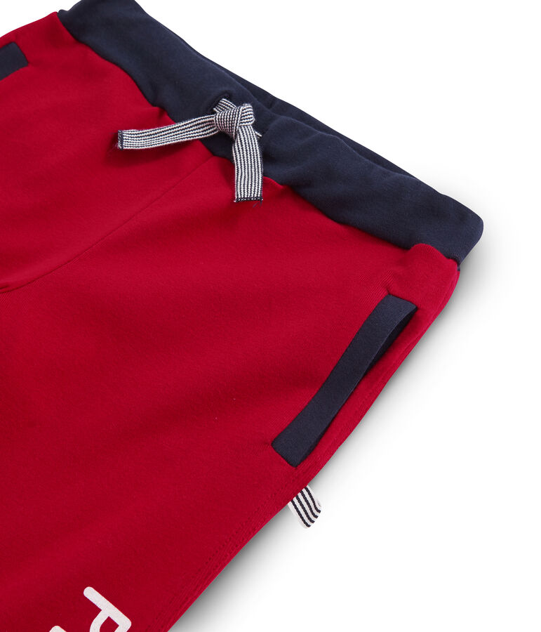 Jogging en c&ocirc;te enfant gar&ccedil;on rouge