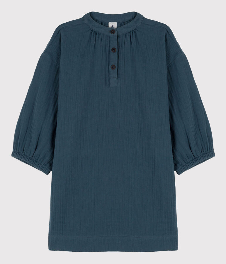 Robe manches longues gaze de coton enfant fille DUCKY