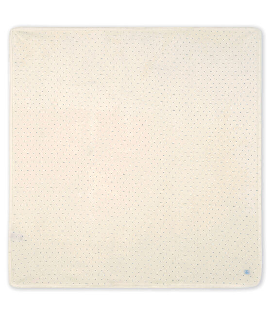 Drap de maternité bébé en côte blanc MARSHMALLOW/gris SCULPTURE/ MULTICO