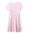 ROBE MANCHE COURTE blanc MARSHMALLOW/rose BABYLONE