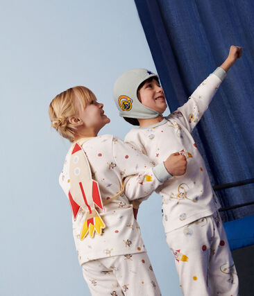 Pyjama déguisement en coton imprimé espace enfant