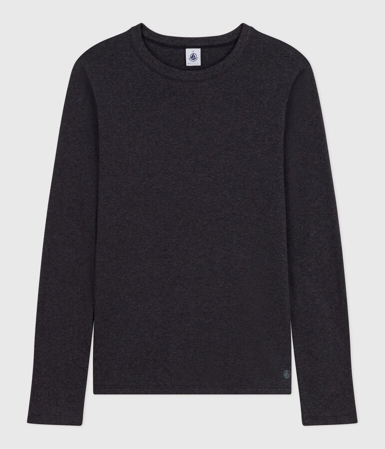 Tee-shirt femme l'iconique en coton manches longues gris CITY CHINE