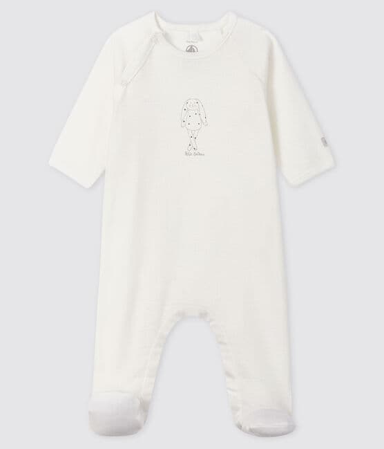 Dors-bien bébé blanc en coton biologique blanc MARSHMALLOW