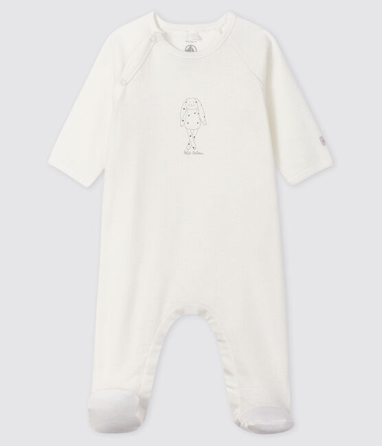 Dors-bien bébé blanc en coton biologique blanc MARSHMALLOW