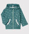 Sweatshirt à capuche imprimé bébé bleu BRUT/blanc MARSHMALLOW