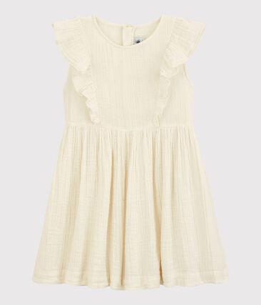 PETIT BATEAU - Robe en gaze de coton bio enfant fille