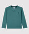 T-shirt en coton bio enfant fille / garçon vert BRUT