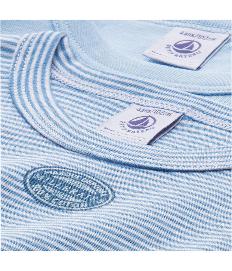 Lot de 2 t-shirts gar&ccedil;on ray&eacute;s milleraies lot .