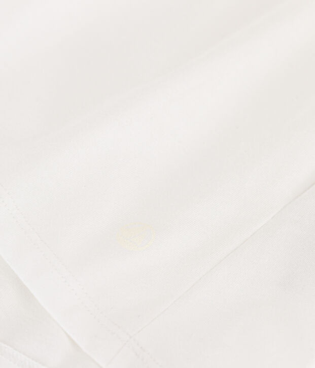 Tee-shirt LE DROIT col V en coton Femme blanc