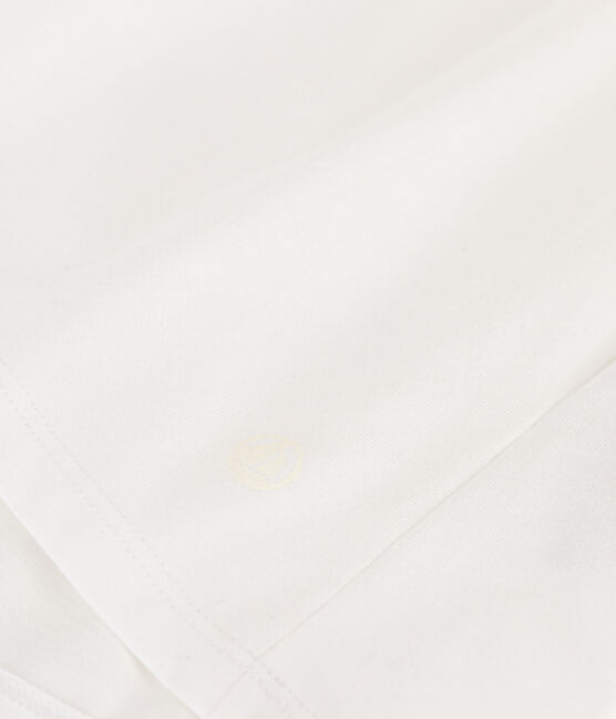 Tee-shirt LE DROIT col V en coton Femme blanc ECUME