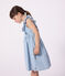 Robe sans manches enfant en coton bleu BLEU CLAIR