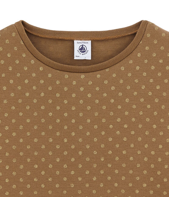 tee-shirtmanches longues marron BRINDILLE/jaune DORE