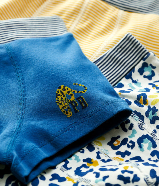Lot de 3 boxers imprimé panthères petit garçon en coton variante 1