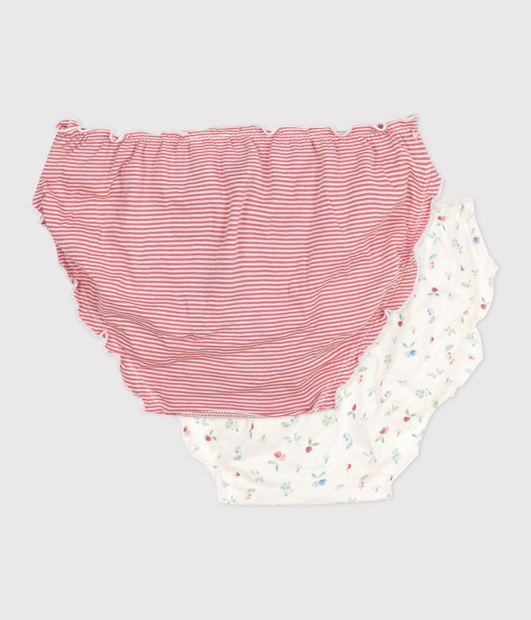 Lot de 2 culottes femme en coton imprim&eacute; fruits variante 1