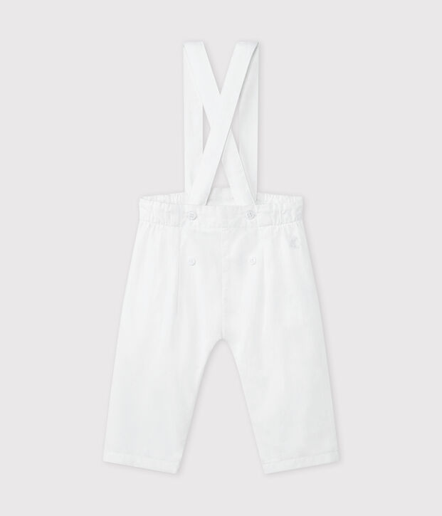 Salopette fille blanc