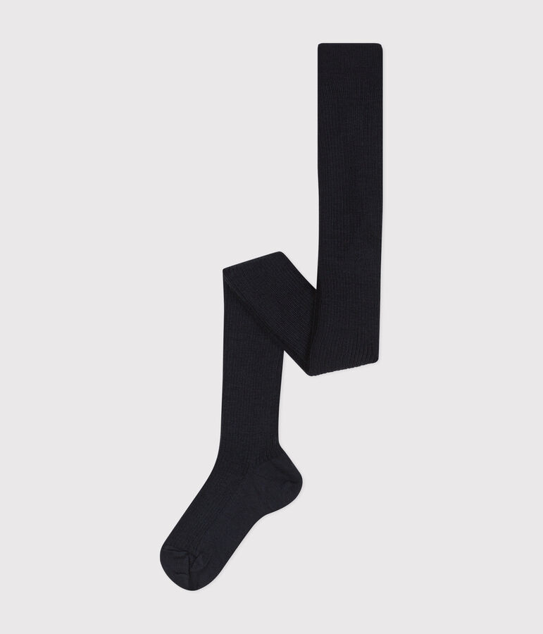 Collant en laine enfant bleu SMOKING