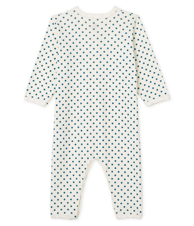 Dors bien sans pieds b&eacute;b&eacute; fille en c&ocirc;te blanc/vert