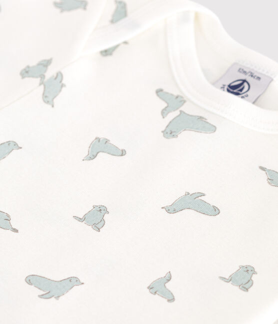 Body manches courtes en coton imprimé bébé MARSHMALLOW/ PAUL