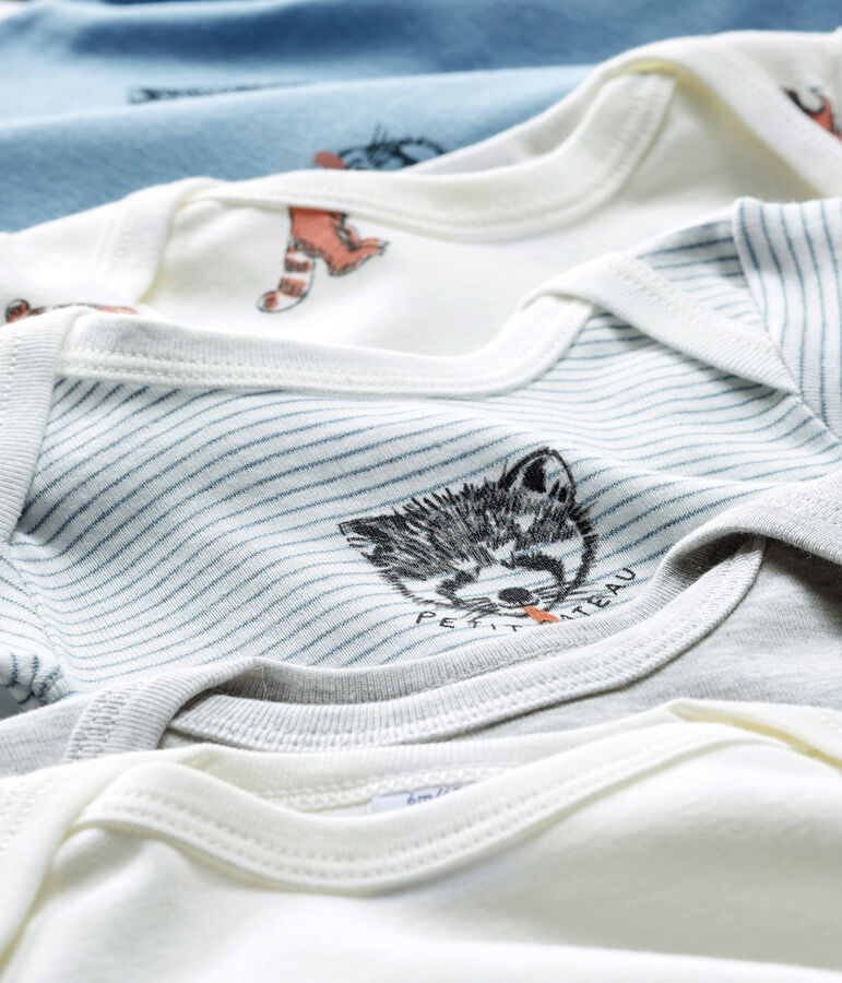 Lot de 5 bodies manches longues b&eacute;b&eacute; gar&ccedil;on variante 1