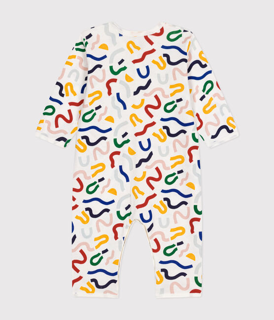 Pyjama sans pied imprimé phosphorescent en coton bébé blanc MARSHMALLOW/blanc MULTICO