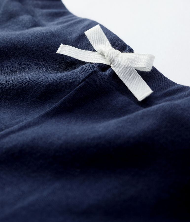 Short en coton enfant fille bleu SMOKING