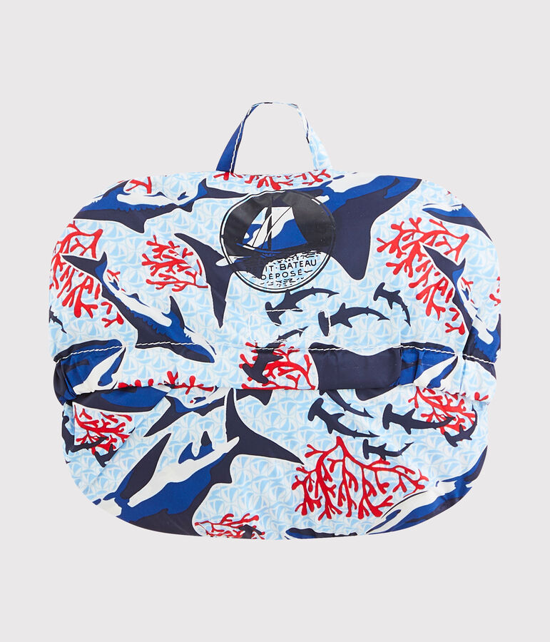 Coupe-Vent anti-UV UPF 50+ enfant garcon blanc/multicouleur