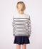 Pull marin enfant en coton à rayures bleu MARSHMALLOW/ SOIR